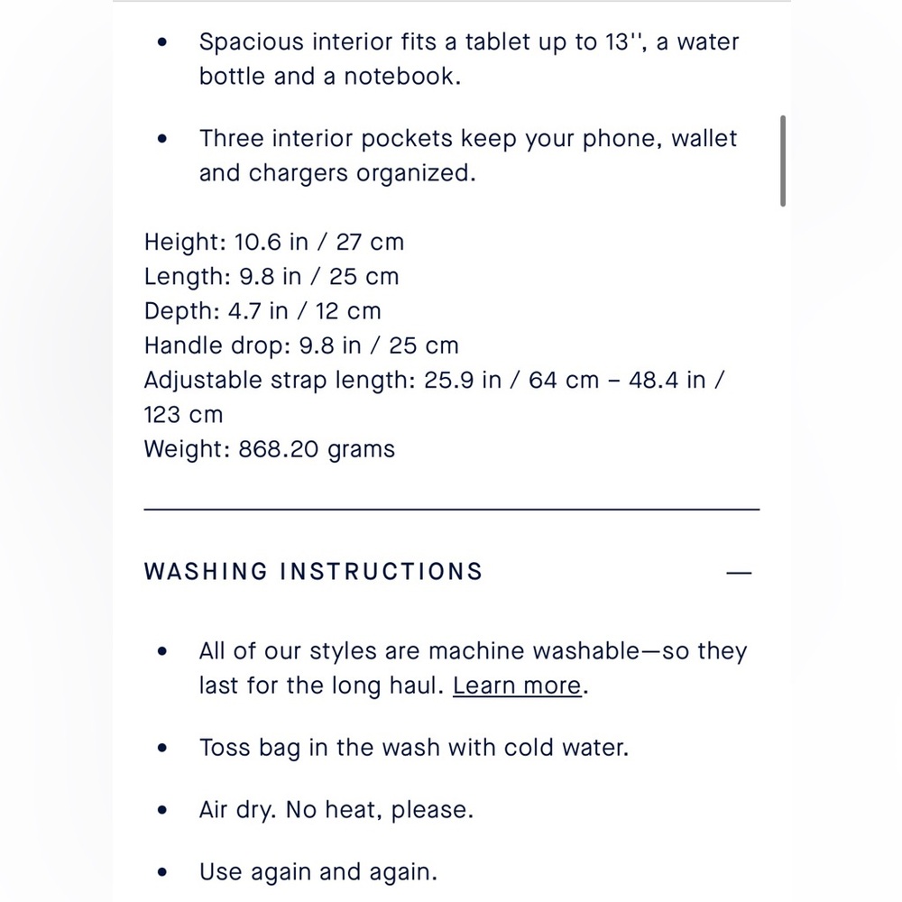 Rothy's Mini Zip Bucket in Amber Brown - Picture 8 of 8